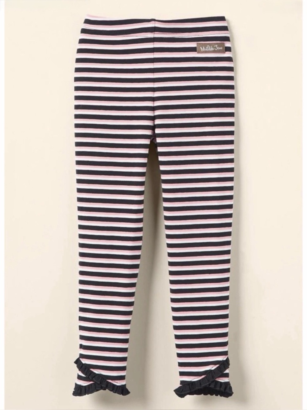Matilda Jane Girls Heart to Heart Addy Striped Leggings Size 12